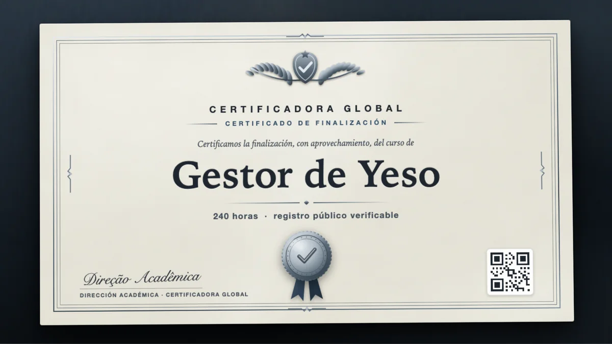 Portada del curso Gestor de Yeso