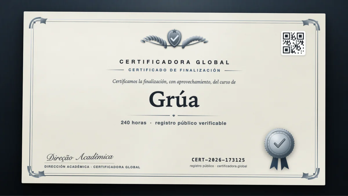 Portada del curso Grúa