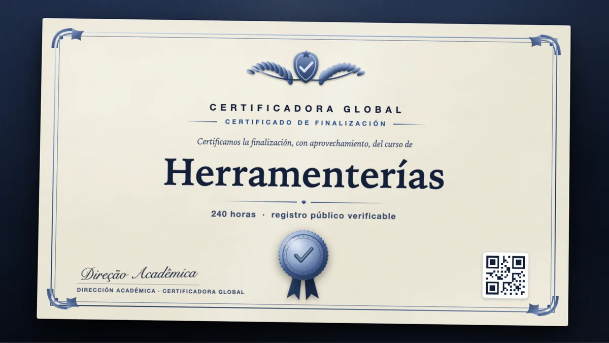 Portada del curso Herramenterías