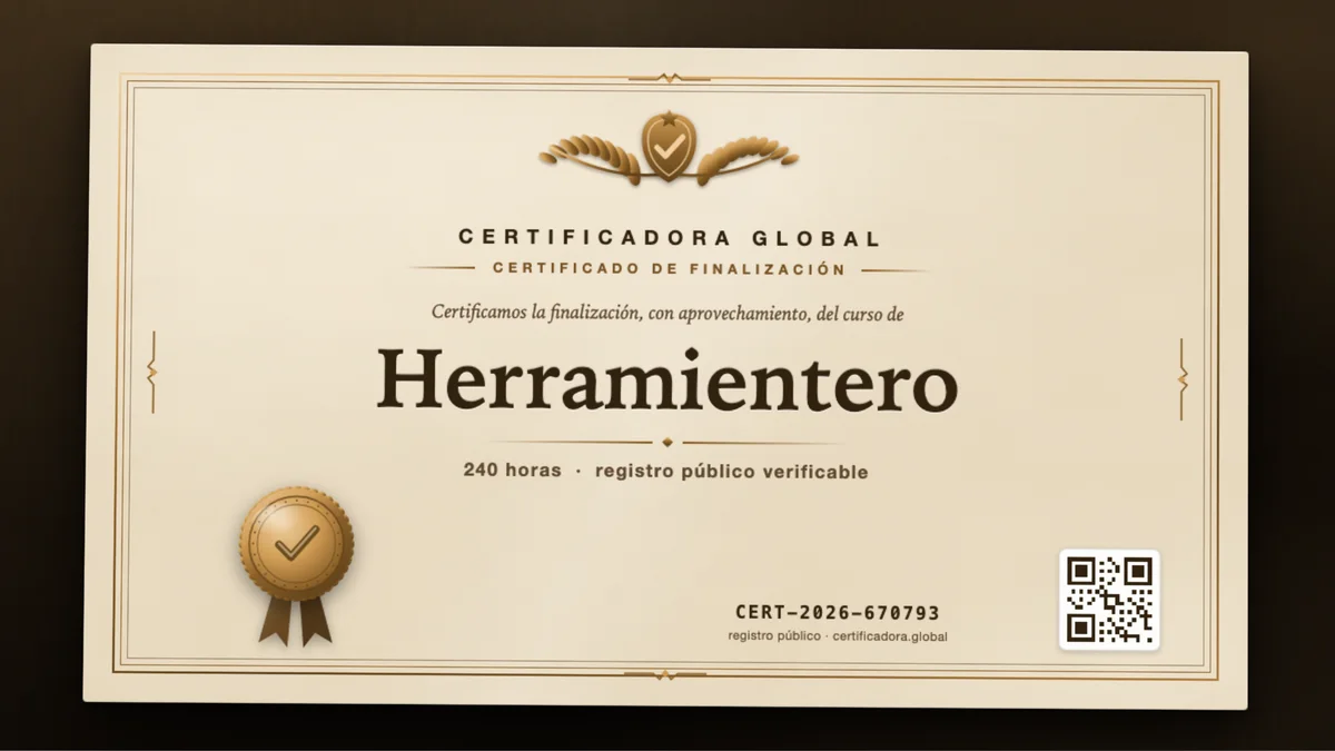 Portada del curso Herramientero