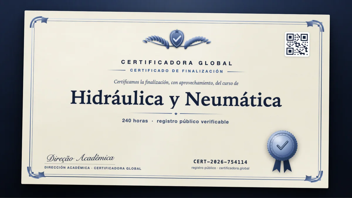 Portada del curso Hidráulica y Neumática