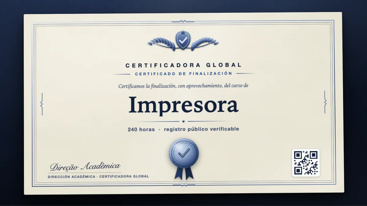 Portada del curso Impresora