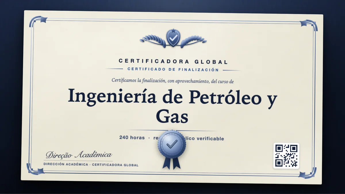 Portada del curso Ingeniería de Petróleo y Gas