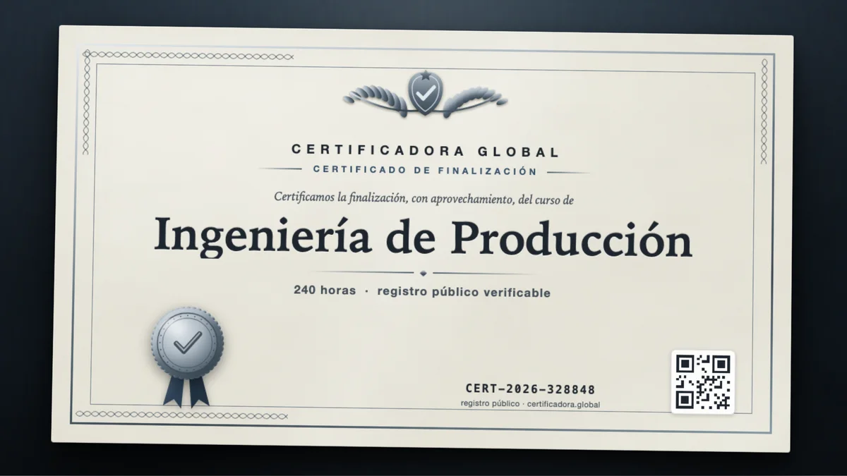 Portada del curso Ingeniería de Producción