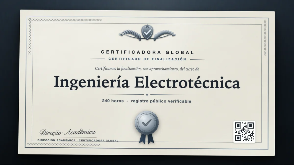 Portada del curso Ingeniería Electrotécnica