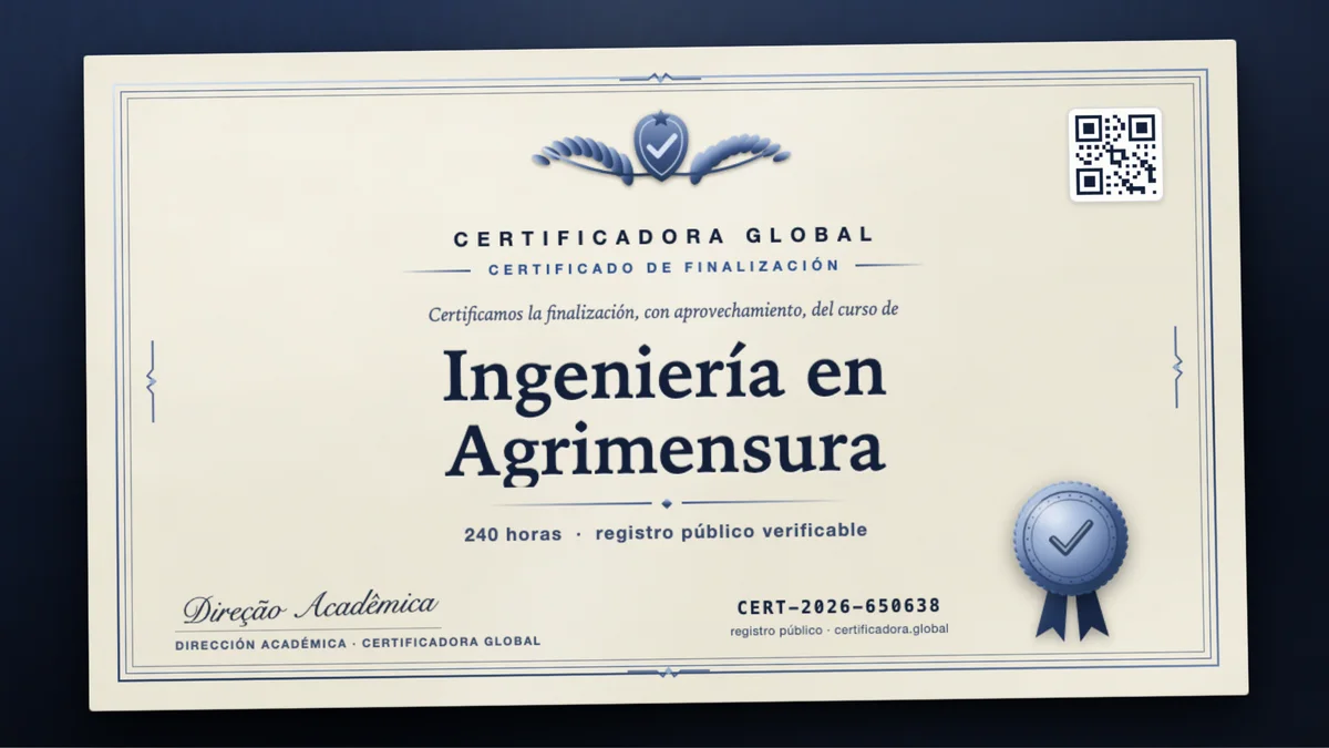 Portada del curso Ingeniería en Agrimensura