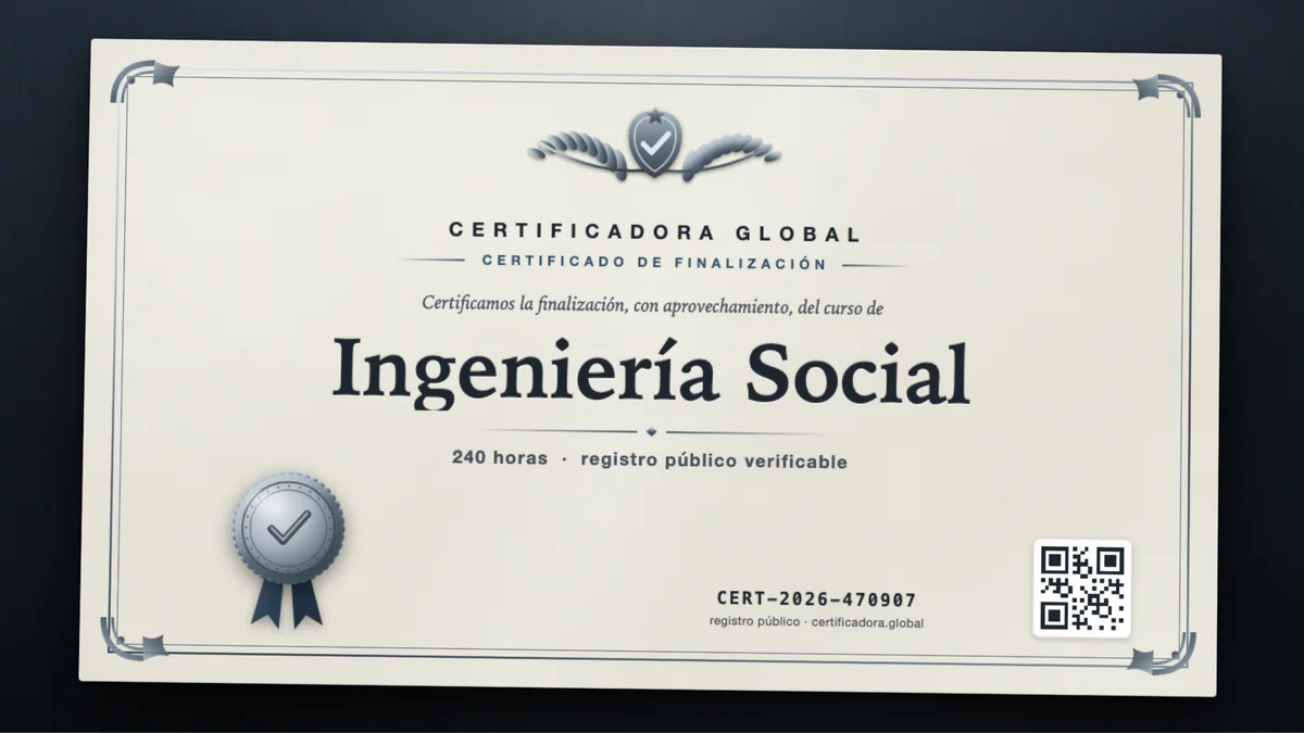 Portada del curso Ingeniería Social
