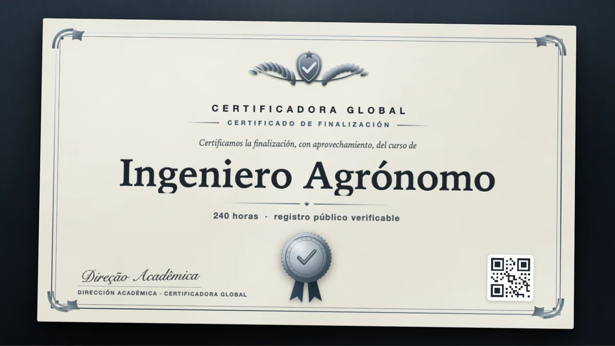 Portada del curso Ingeniero Agrónomo