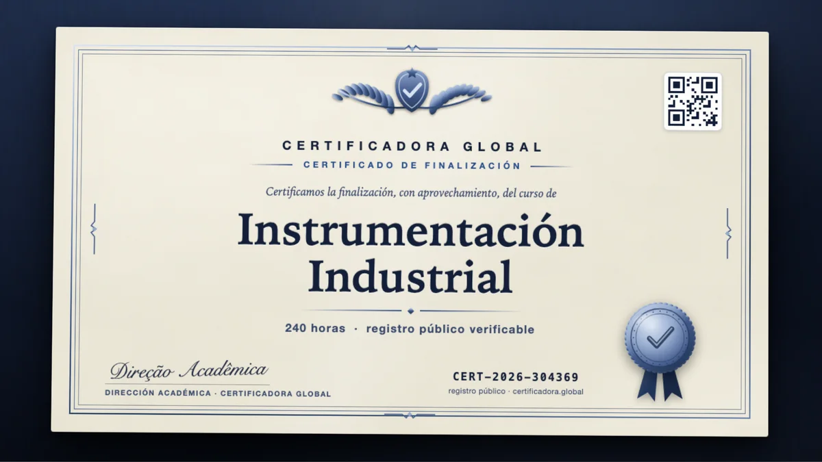 Portada del curso Instrumentación Industrial