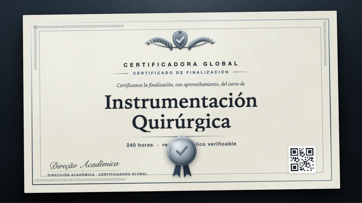 Portada del curso Instrumentación Quirúrgica