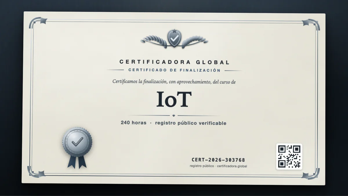 Portada del curso IoT