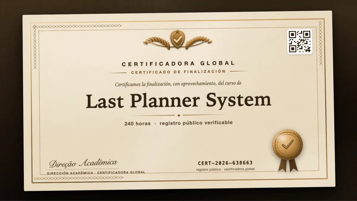 Portada del curso Last Planner System
