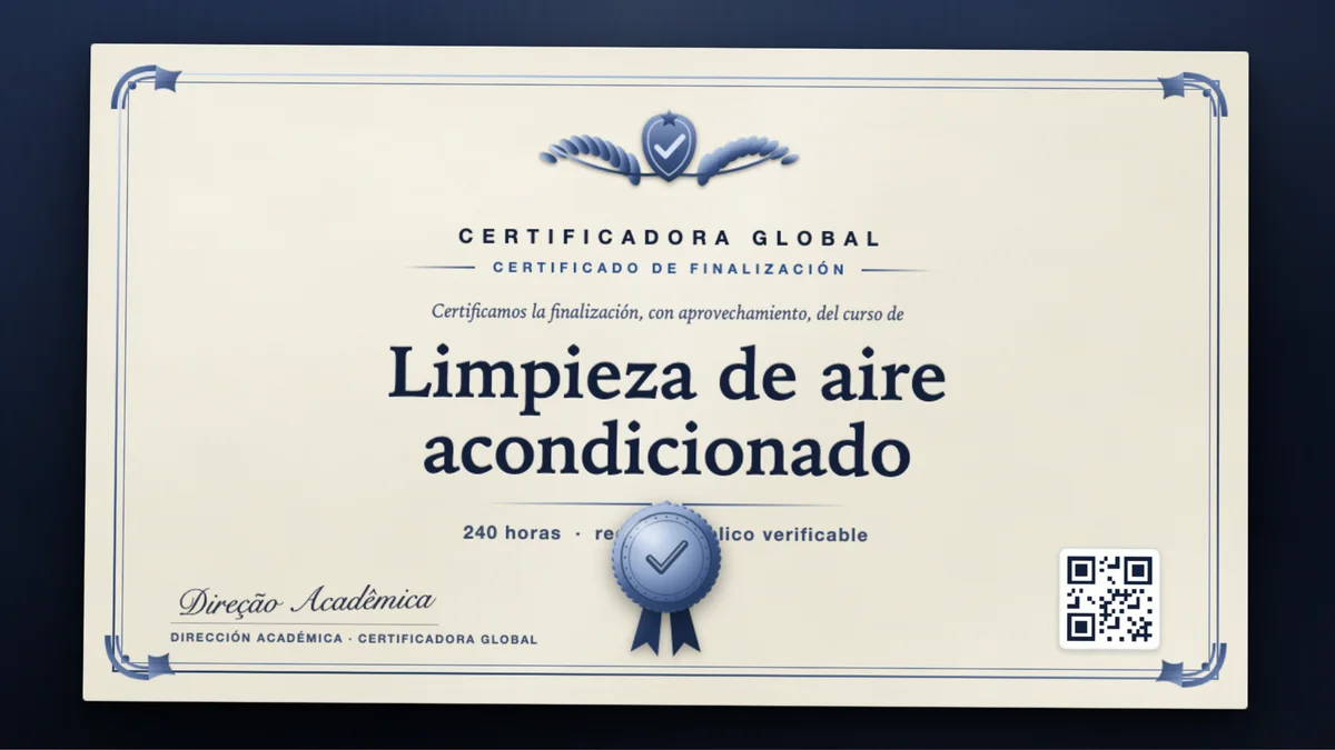 Portada del curso Limpieza de aire acondicionado