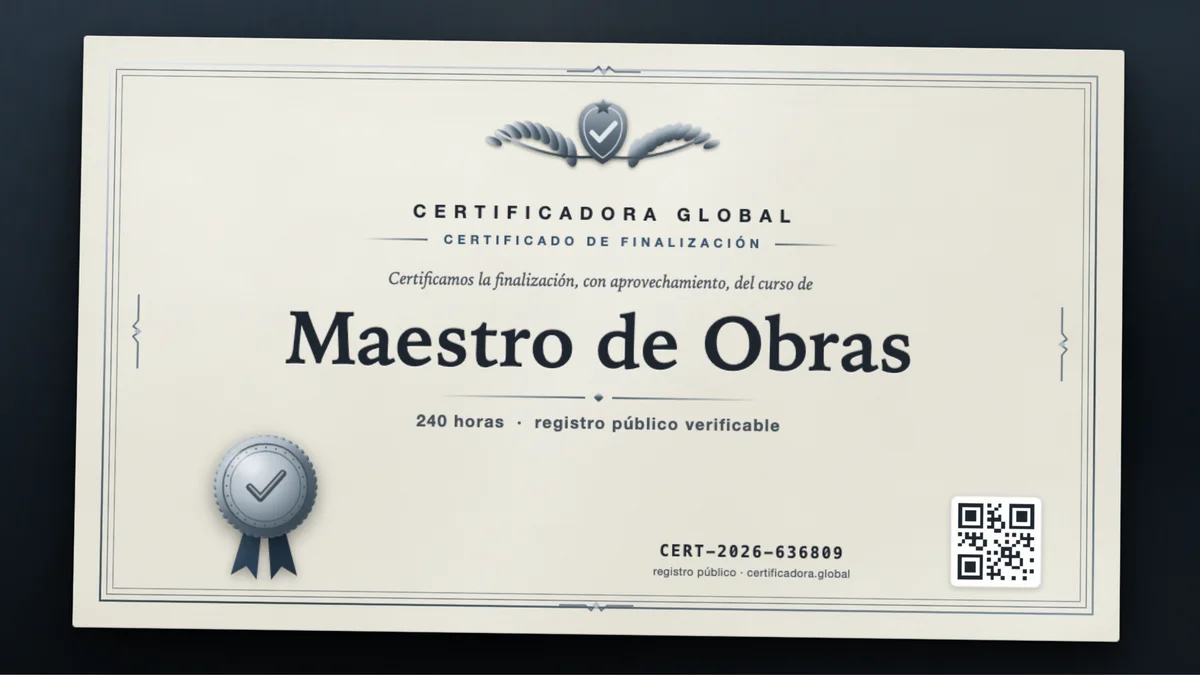 Portada del curso Maestro de Obras