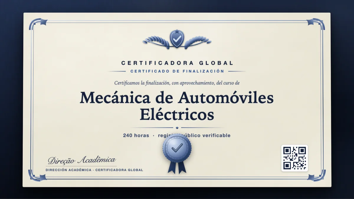 Portada del curso Mecánica de Automóviles Eléctricos