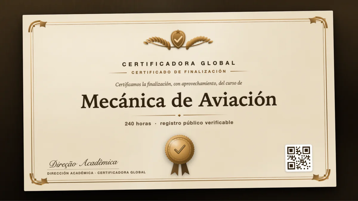 Portada del curso Mecánica de Aviación