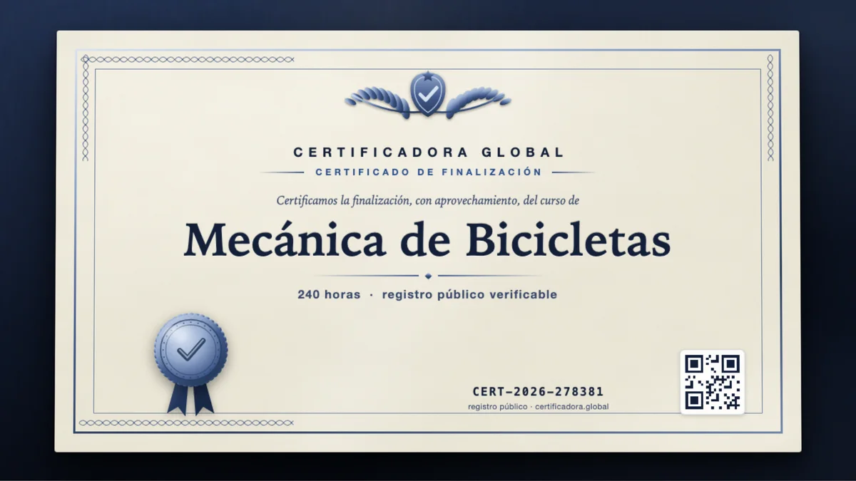 Portada del curso Mecánica de Bicicletas