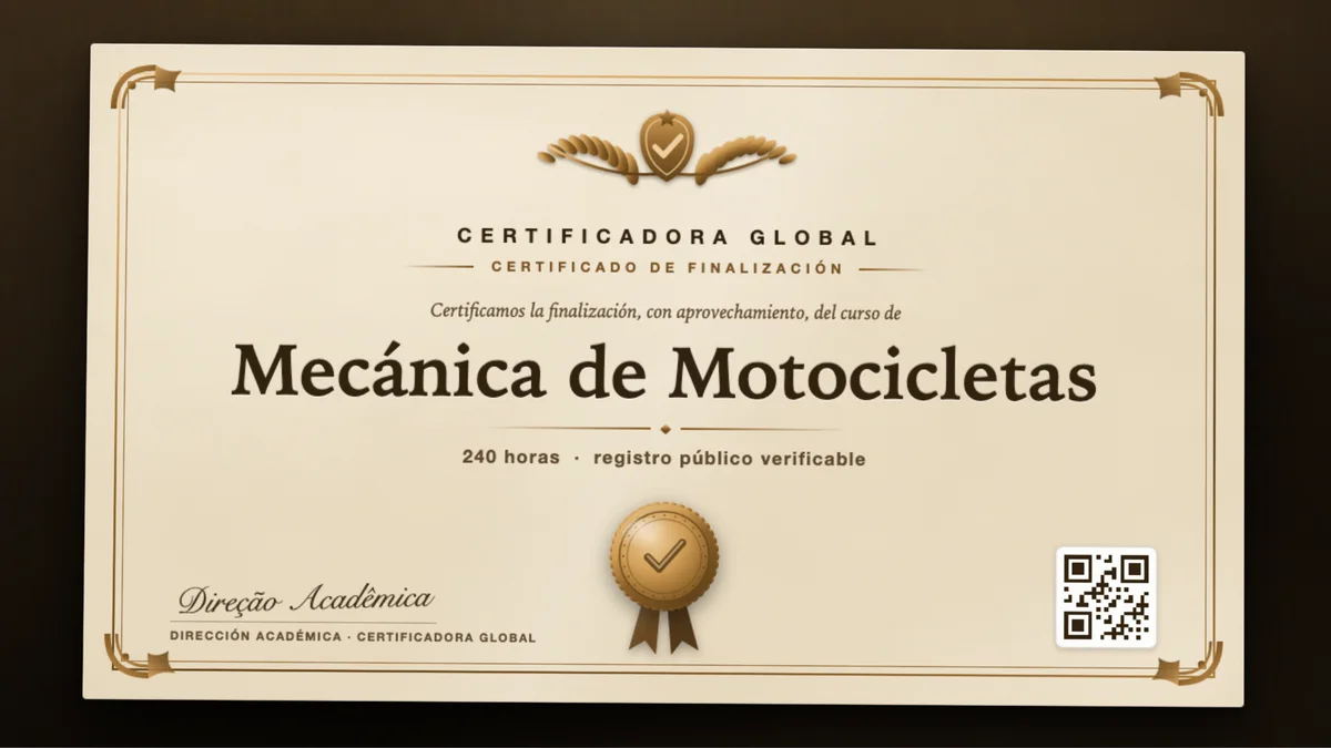 Portada del curso Mecánica de Motocicletas