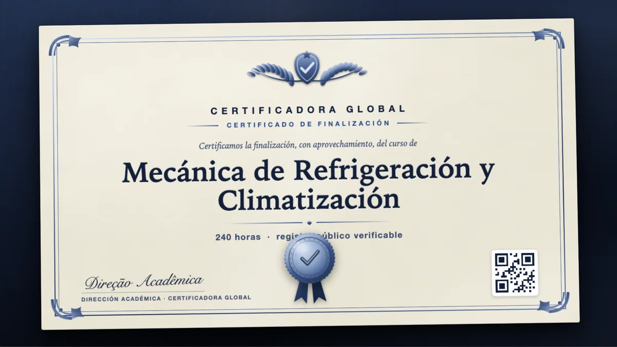 Portada del curso Mecánica de Refrigeración y Climatización