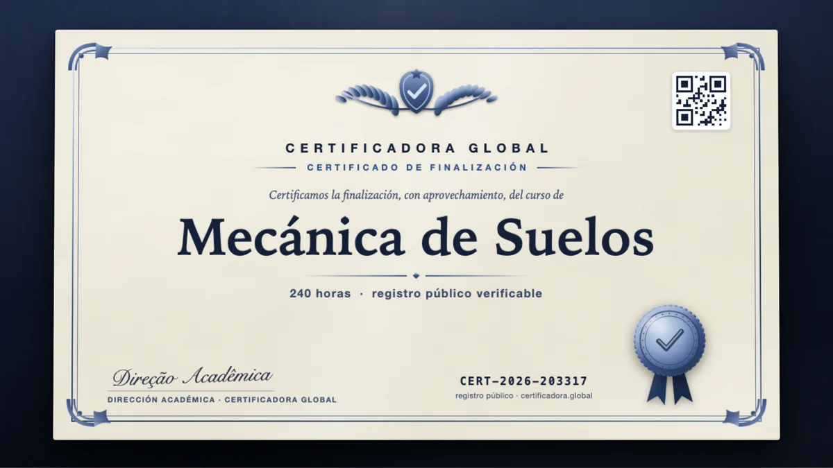Portada del curso Mecánica de Suelos