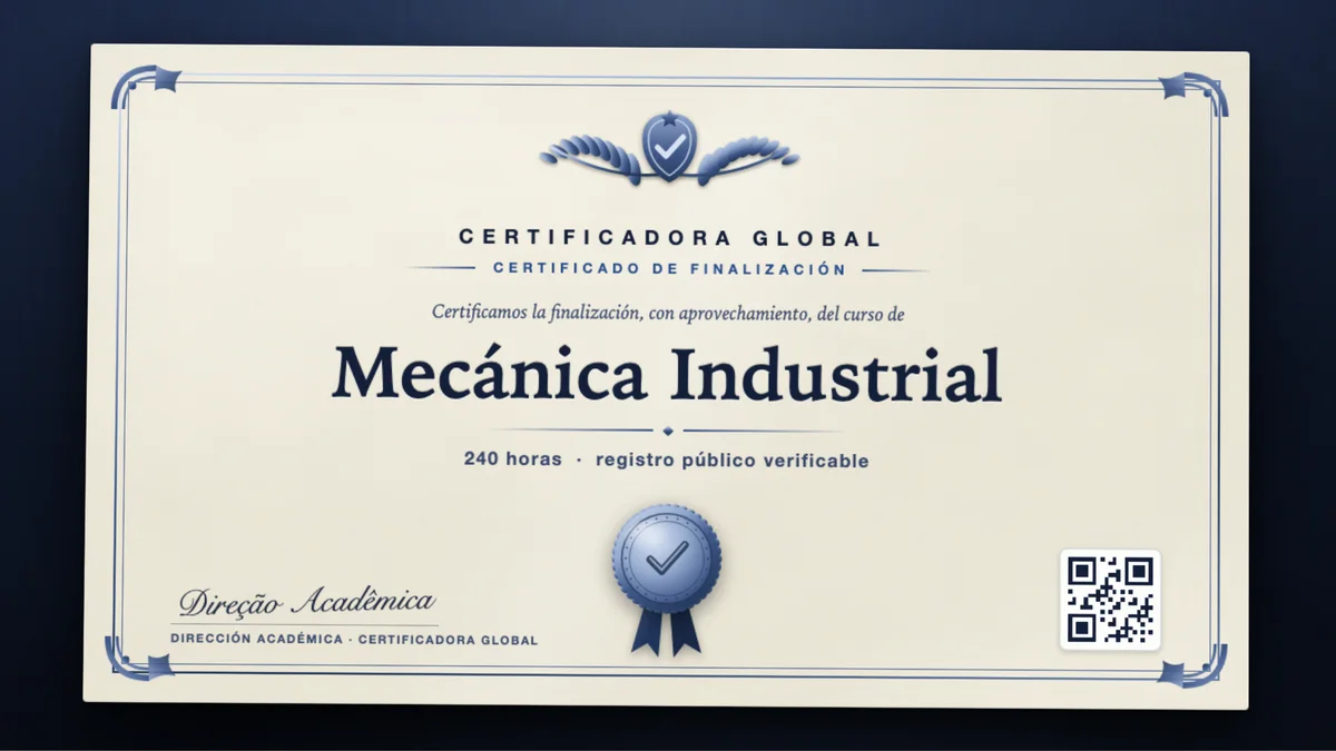 Portada del curso Mecánica Industrial