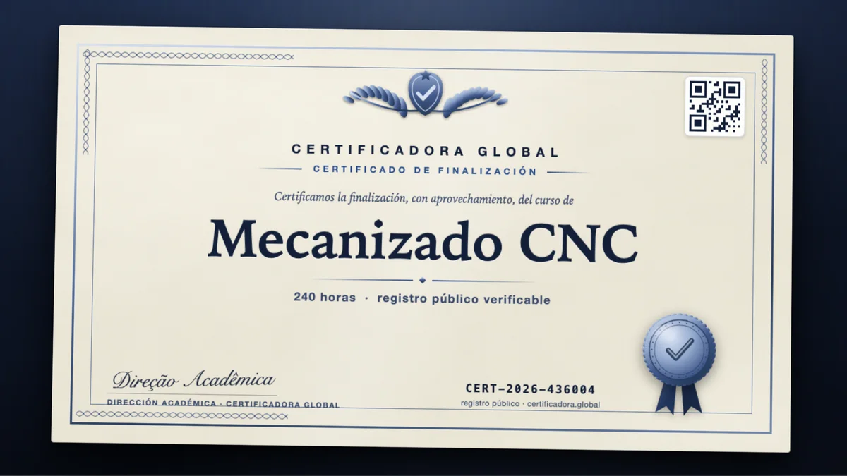 Portada del curso Mecanizado CNC