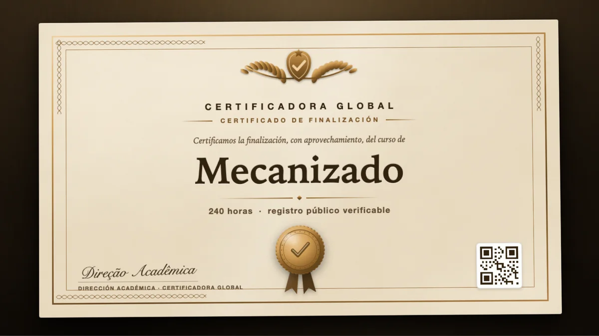 Portada del curso Mecanizado