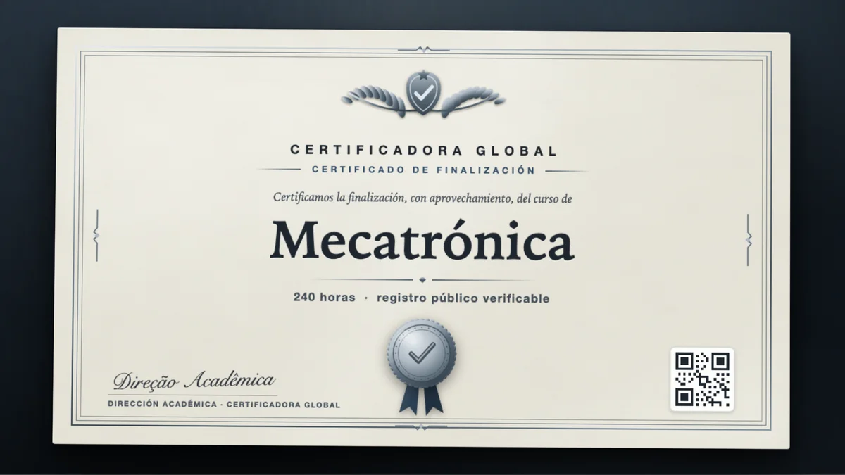 Portada del curso Mecatrónica