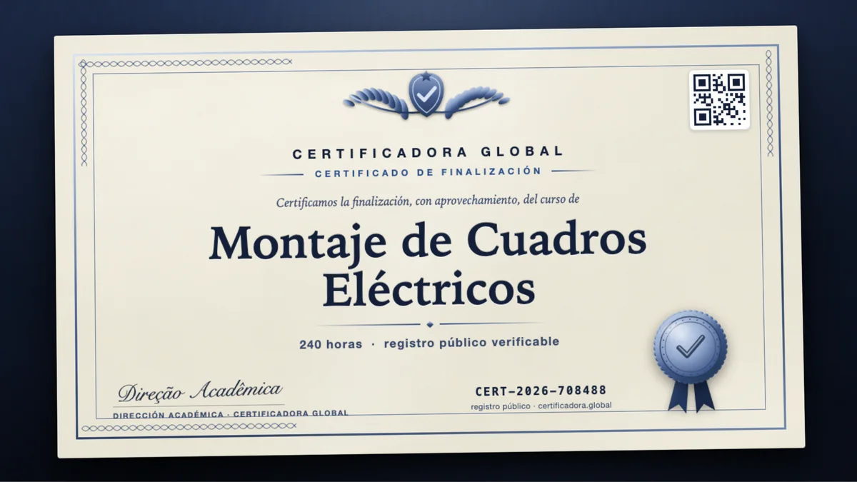 Portada del curso Montaje de Cuadros Eléctricos