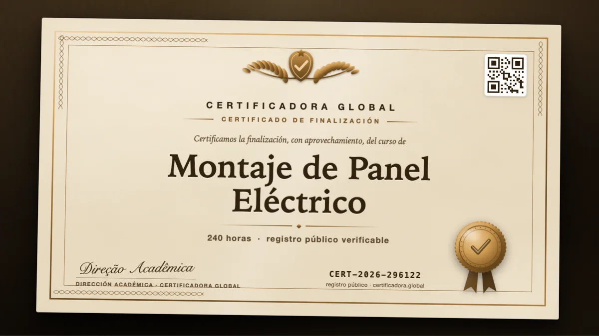 Portada del curso Montaje de Panel Eléctrico