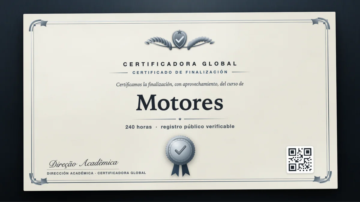 Portada del curso Motores