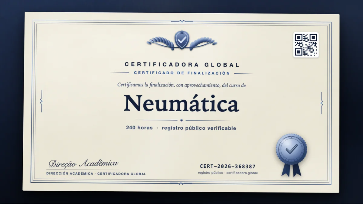 Portada del curso Neumática