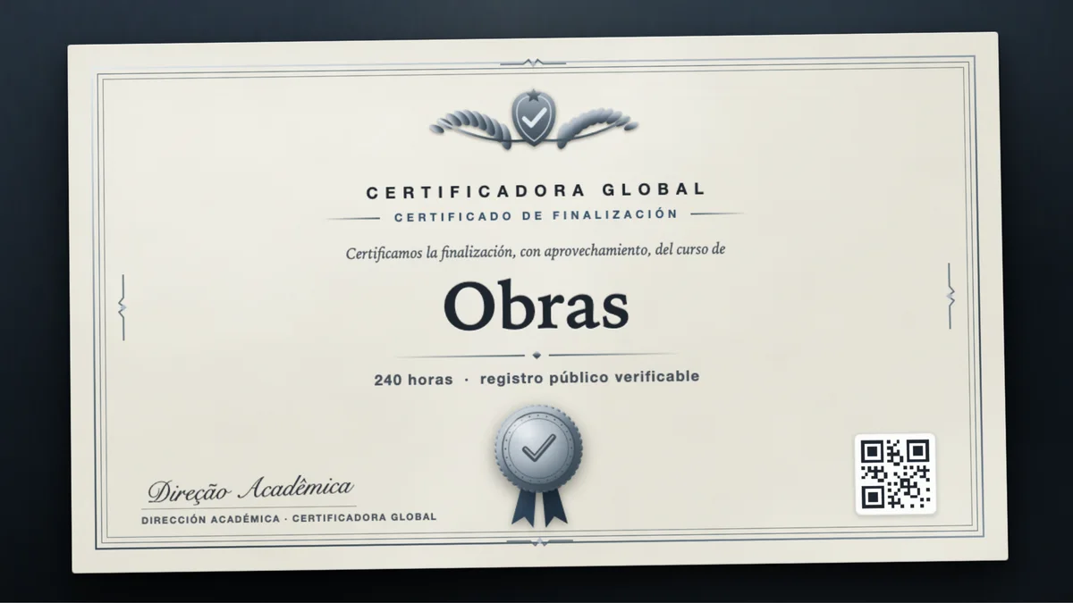 Portada del curso Obras