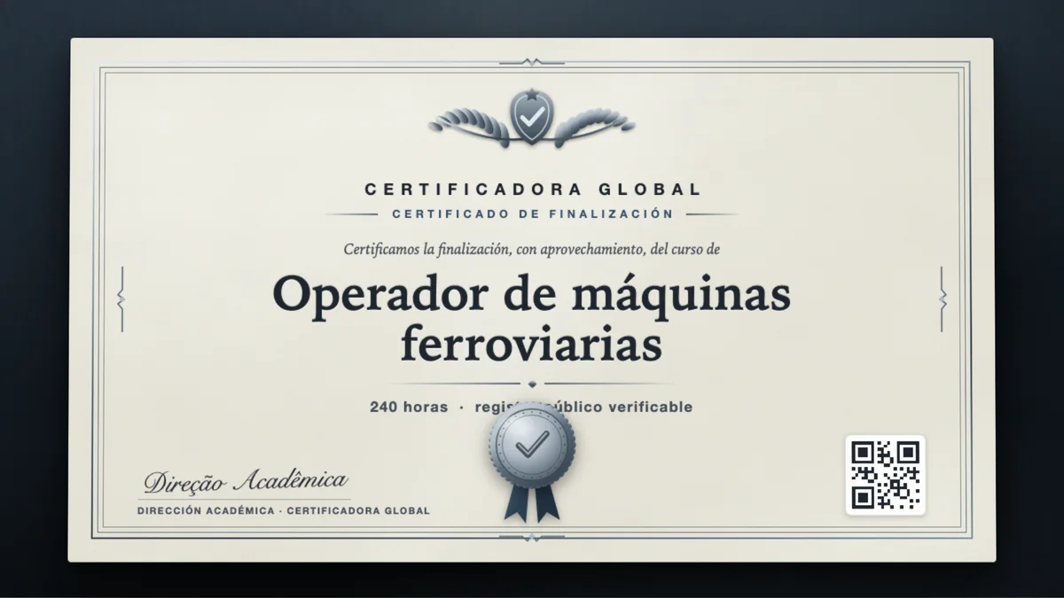 Portada del curso Operador de máquinas ferroviarias