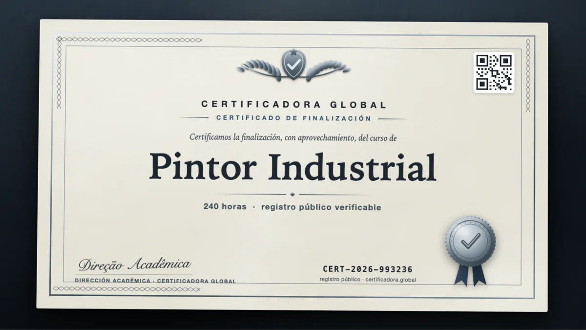 Portada del curso Pintor Industrial