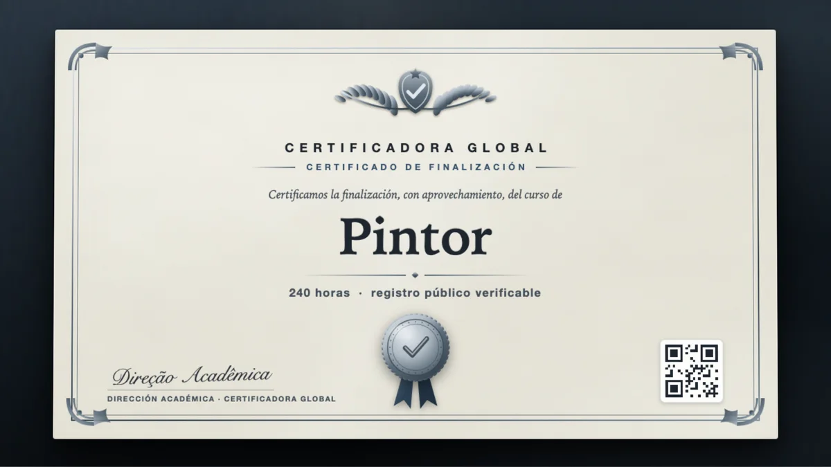 Portada del curso Pintor