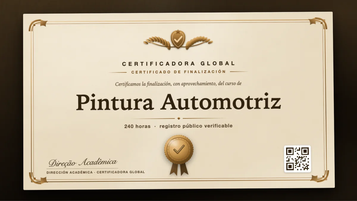Portada del curso Pintura Automotriz