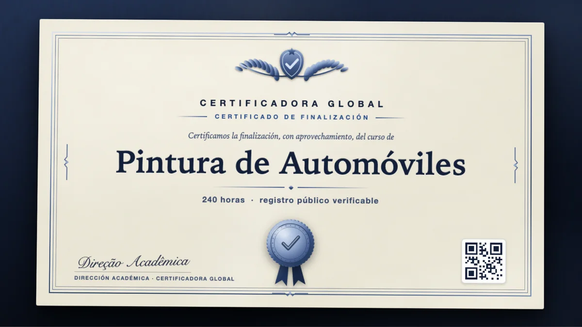 Portada del curso Pintura de Automóviles