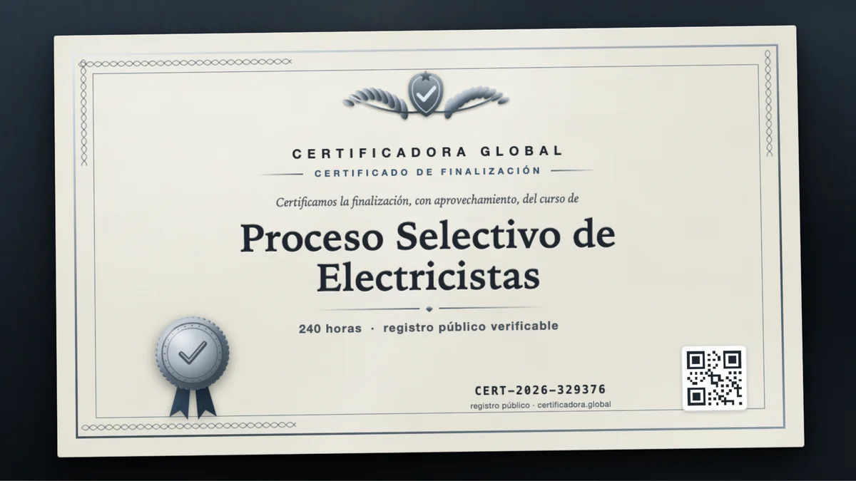 Portada del curso Proceso Selectivo de Electricistas