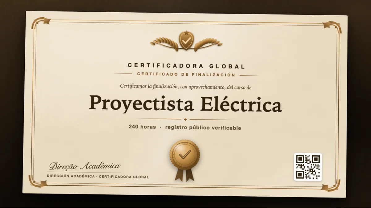 Portada del curso Proyectista Eléctrica