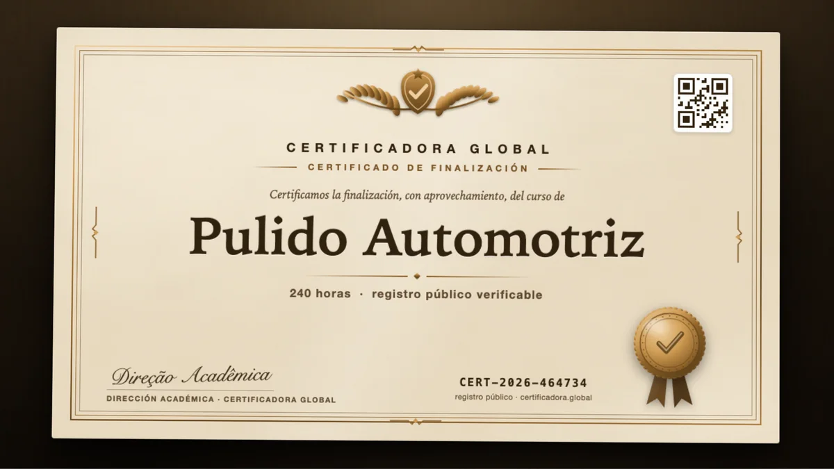 Portada del curso Pulido Automotriz