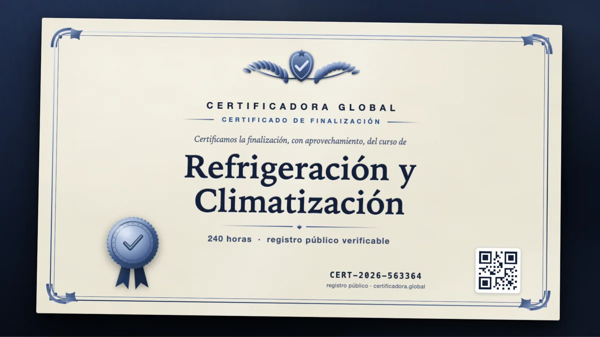Portada del curso Refrigeración y Climatización