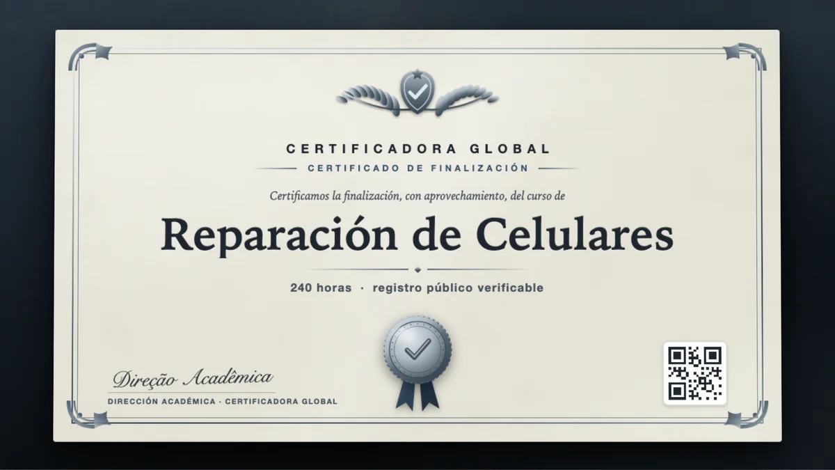 Portada del curso Reparación de Celulares