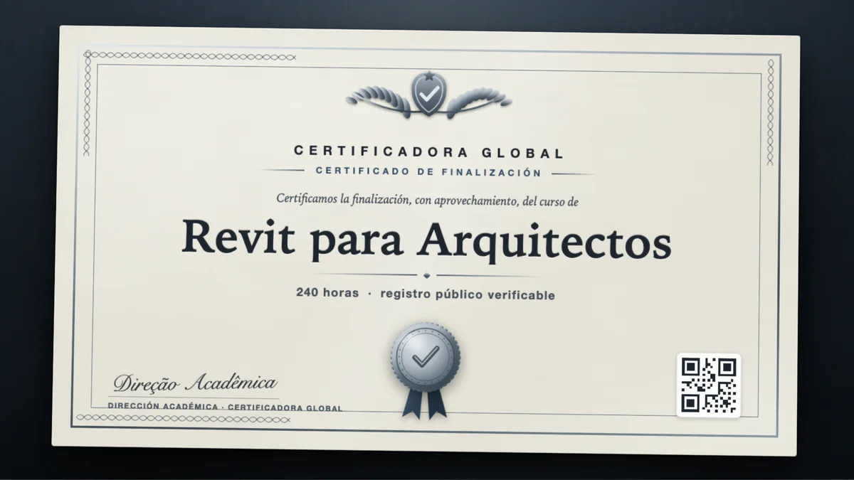 Portada del curso Revit para Arquitectos