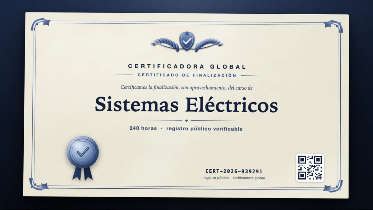 Portada del curso Sistemas Eléctricos