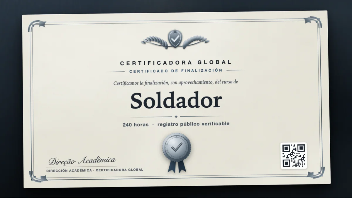 Portada del curso Soldador