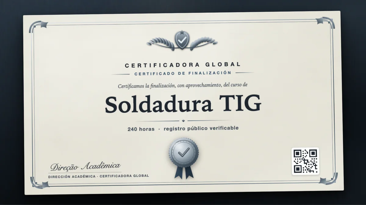 Portada del curso Soldadura TIG