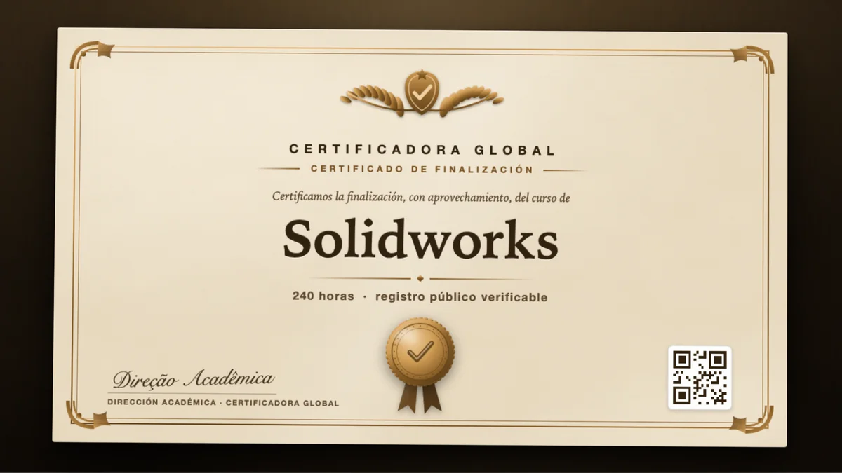 Portada del curso Solidworks