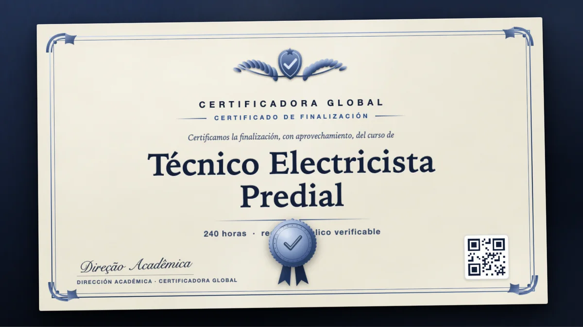 Portada del curso Técnico Electricista Predial