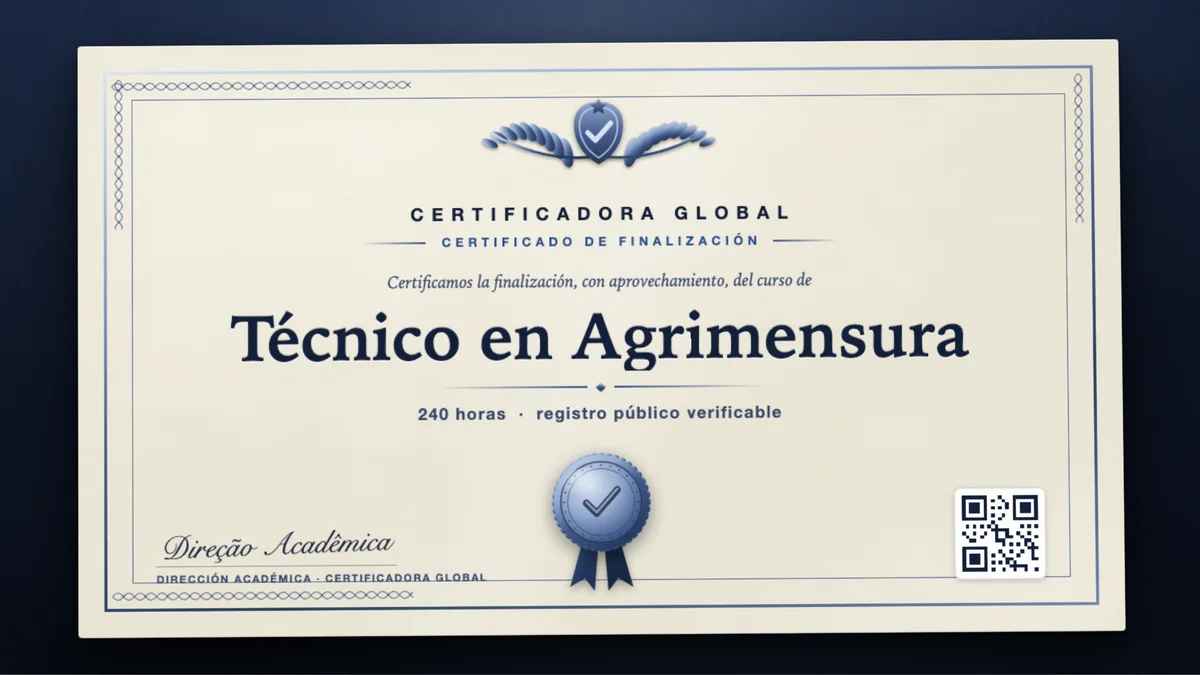 Portada del curso Técnico en Agrimensura